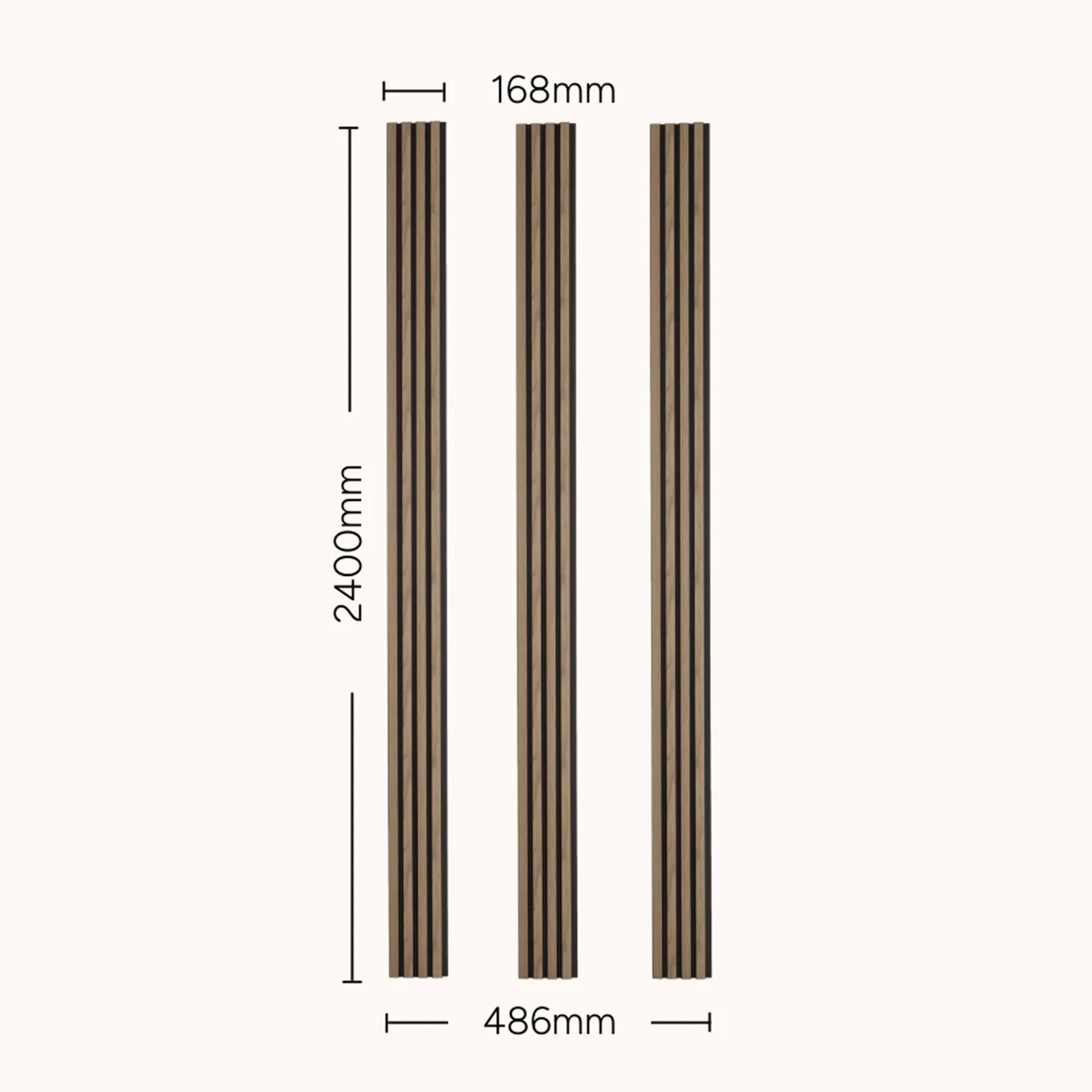 SlatWall Waterproof Walnut and Black