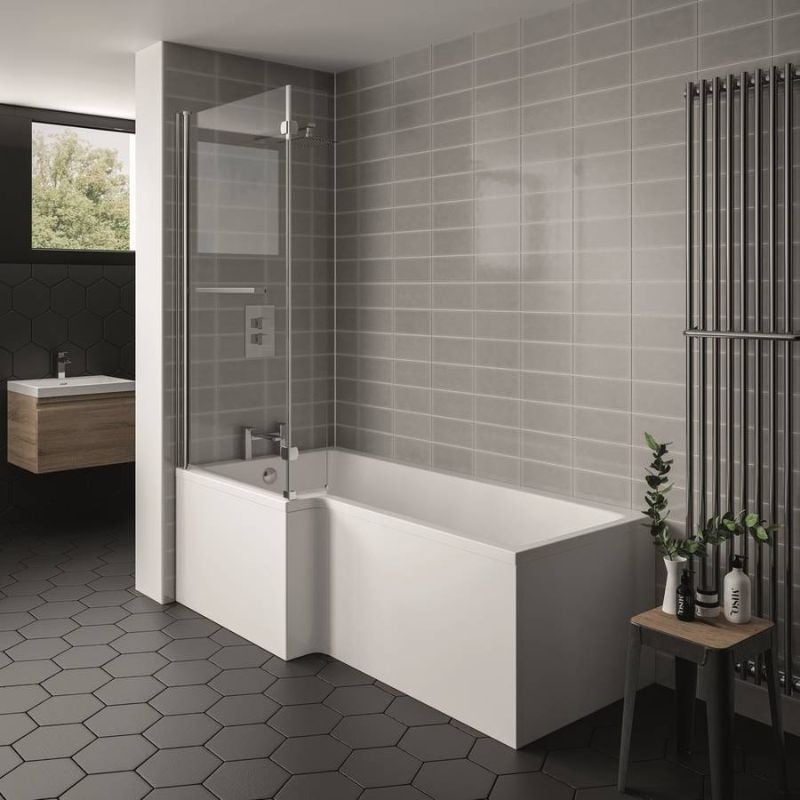Elite L Shaped Shower Bath