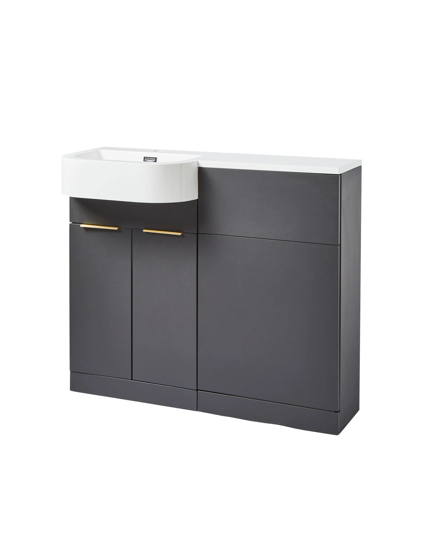 Fusion WC Unit Matt Dark Grey