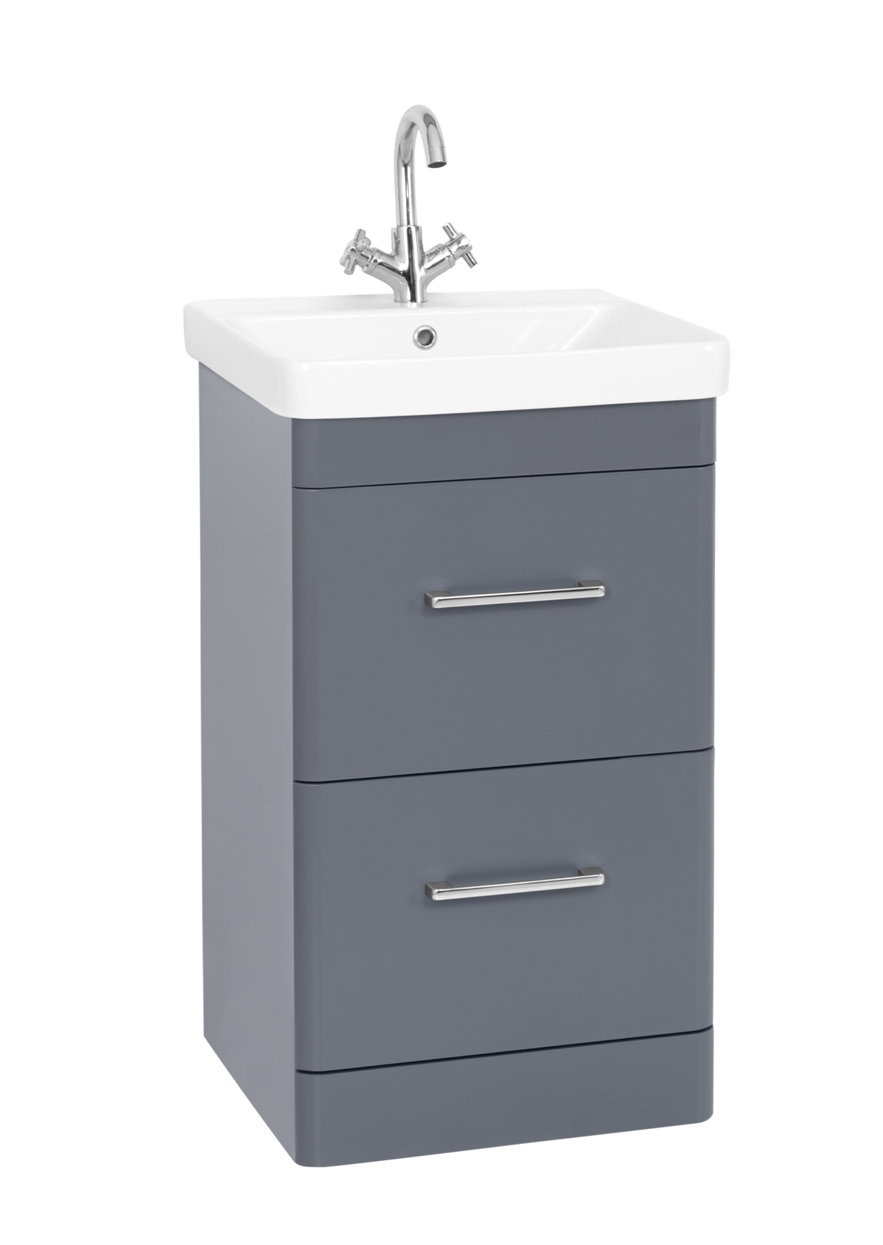 Options 24 500mm 2 Drawer Unit Cool Grey