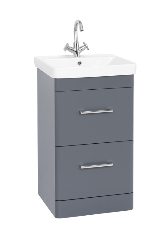 Options 24 500mm 2 Drawer Unit Cool Grey