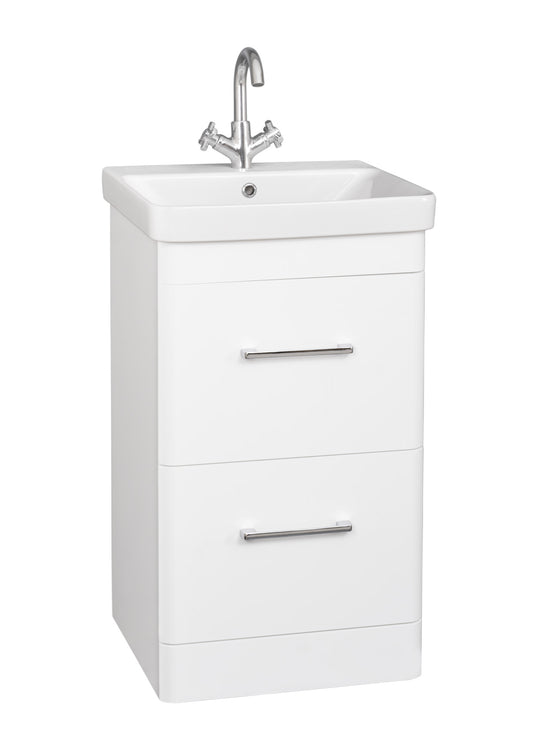 Options 24 500mm 2 Drawer Unit White
