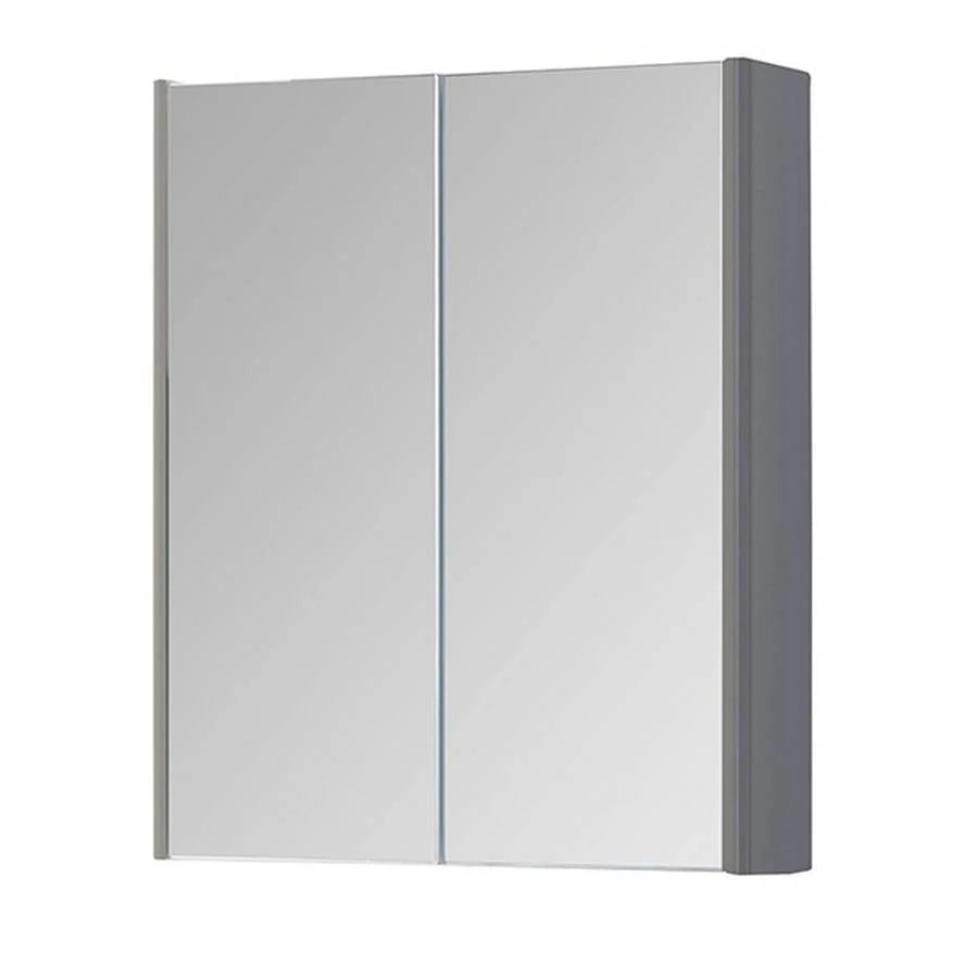 Options 24 500mm Mirror Cabinet Cool Grey