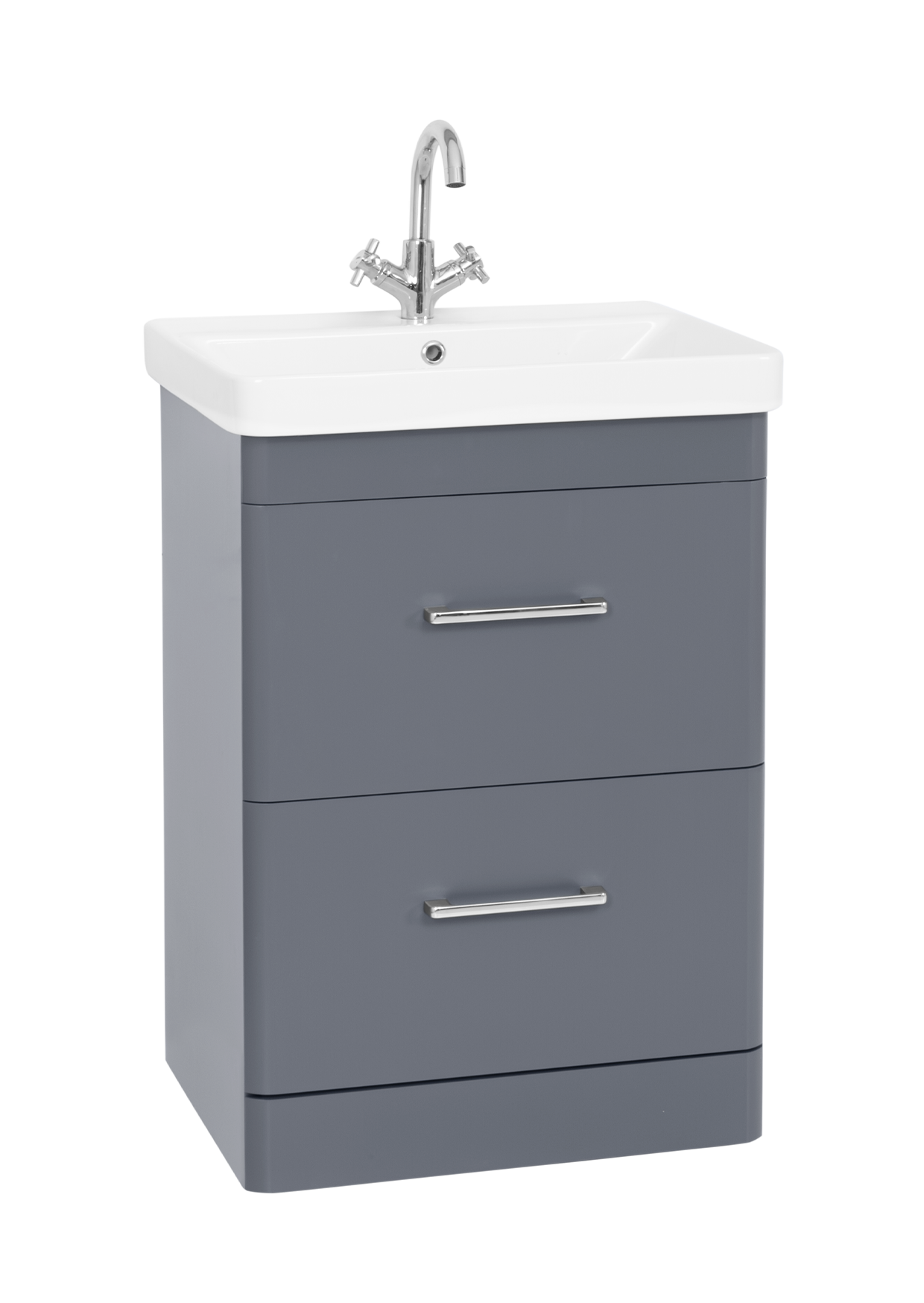 Options 24 600mm 2 Drawer Unit Cool Grey