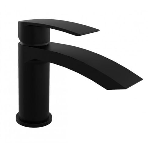 Nero Curve Mini Mono Basin Mixer with Click Waste