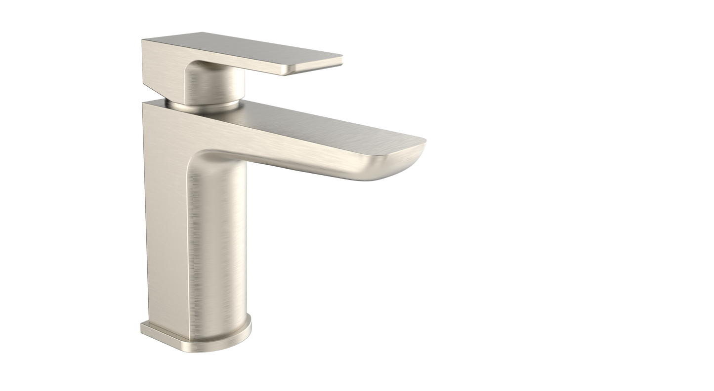 Kolt Mono Basin Mixer with Click Waste – Brushed Nickel