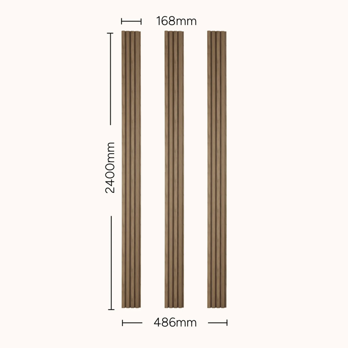 SlatWall Waterproof Walnut